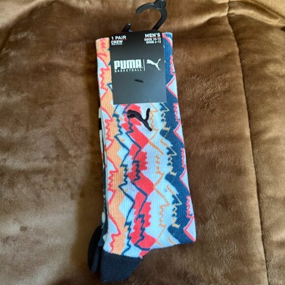Puma Basketball Crew Socks - Picture 1 of 4